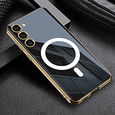 Custodia Silicone Ultra Sottile Morbida Cover con Mag-Safe Magnetic AC1 per Samsung Galaxy S21 5G Nero
