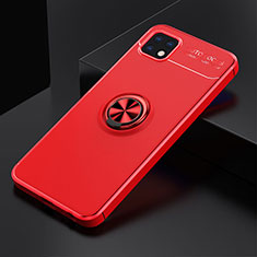 Custodia Silicone Ultra Sottile Morbida Cover con Magnetico Anello Supporto JM2 per Samsung Galaxy A22s 5G Rosso