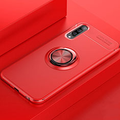 Custodia Silicone Ultra Sottile Morbida Cover con Magnetico Anello Supporto per Samsung Galaxy A70S Rosso