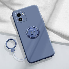 Custodia Silicone Ultra Sottile Morbida Cover con Magnetico Anello Supporto S01 per Vivo iQOO U5x Grigio Lavanda