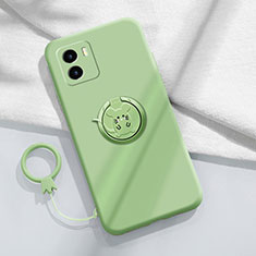 Custodia Silicone Ultra Sottile Morbida Cover con Magnetico Anello Supporto S01 per Vivo Y10 t1 Verde