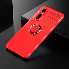 Custodia Silicone Ultra Sottile Morbida Cover con Magnetico Anello Supporto SD1 per Vivo Y73s 5G Rosso