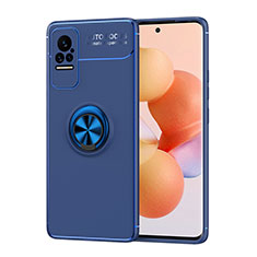 Custodia Silicone Ultra Sottile Morbida Cover con Magnetico Anello Supporto SD1 per Xiaomi Civi 1S 5G Blu