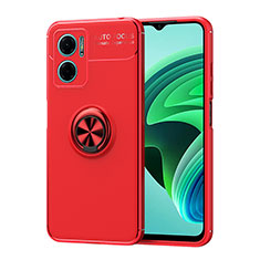 Custodia Silicone Ultra Sottile Morbida Cover con Magnetico Anello Supporto SD1 per Xiaomi Redmi Note 11E 5G Rosso