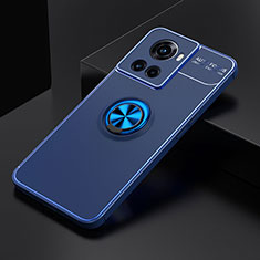 Custodia Silicone Ultra Sottile Morbida Cover con Magnetico Anello Supporto SD2 per OnePlus Ace 5G Blu