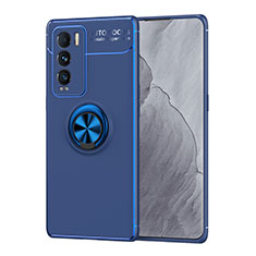 Custodia Silicone Ultra Sottile Morbida Cover con Magnetico Anello Supporto SD2 per Realme GT Master Explorer 5G Blu