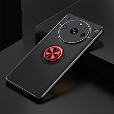 Custodia Silicone Ultra Sottile Morbida Cover con Magnetico Anello Supporto SD2 per Realme Narzo 60 Pro 5G Rosso e Nero