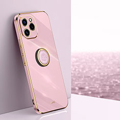 Custodia Silicone Ultra Sottile Morbida Cover con Magnetico Anello Supporto XL1 per Huawei Honor 60 SE 5G Lavanda