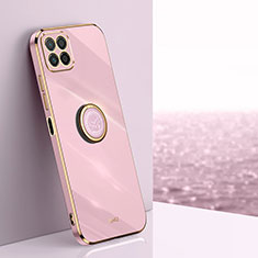 Custodia Silicone Ultra Sottile Morbida Cover con Magnetico Anello Supporto XL1 per Huawei Honor 70 Lite 5G Lavanda