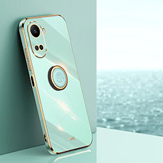 Custodia Silicone Ultra Sottile Morbida Cover con Magnetico Anello Supporto XL1 per Huawei Nova 10 SE Verde