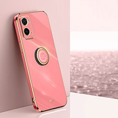 Custodia Silicone Ultra Sottile Morbida Cover con Magnetico Anello Supporto XL1 per Oppo A36 Rosa Caldo