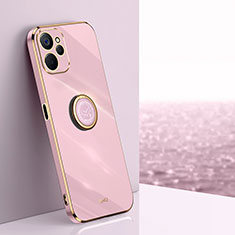 Custodia Silicone Ultra Sottile Morbida Cover con Magnetico Anello Supporto XL1 per Realme 9i 5G Lavanda