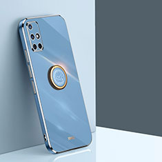 Custodia Silicone Ultra Sottile Morbida Cover con Magnetico Anello Supporto XL1 per Samsung Galaxy A51 5G Blu