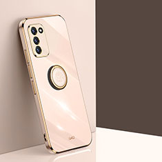 Custodia Silicone Ultra Sottile Morbida Cover con Magnetico Anello Supporto XL1 per Samsung Galaxy S20 FE (2022) 5G Oro