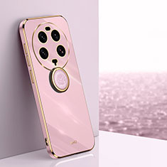 Custodia Silicone Ultra Sottile Morbida Cover con Magnetico Anello Supporto XL1 per Xiaomi Mi 13 Ultra 5G Lavanda