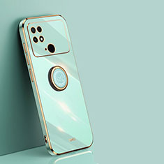 Custodia Silicone Ultra Sottile Morbida Cover con Magnetico Anello Supporto XL1 per Xiaomi Poco C40 Verde