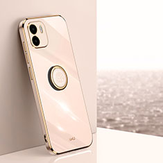 Custodia Silicone Ultra Sottile Morbida Cover con Magnetico Anello Supporto XL1 per Xiaomi Redmi A2 Plus Oro