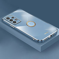 Custodia Silicone Ultra Sottile Morbida Cover con Magnetico Anello Supporto XL2 per Samsung Galaxy A33 5G Blu