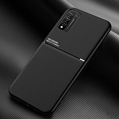 Custodia Silicone Ultra Sottile Morbida Cover con Magnetico per Huawei Honor 10X Lite Nero