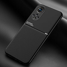 Custodia Silicone Ultra Sottile Morbida Cover con Magnetico per Huawei Honor 50 5G Nero