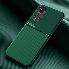 Custodia Silicone Ultra Sottile Morbida Cover con Magnetico per Huawei Honor 50 5G Verde