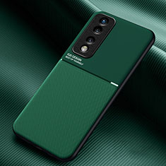 Custodia Silicone Ultra Sottile Morbida Cover con Magnetico per Huawei Honor 70 Pro 5G Verde