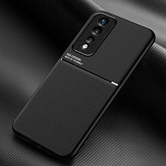 Custodia Silicone Ultra Sottile Morbida Cover con Magnetico per Huawei Honor 80 GT 5G Nero