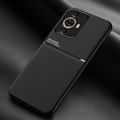 Custodia Silicone Ultra Sottile Morbida Cover con Magnetico per Huawei Nova 11 Nero