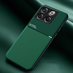 Custodia Silicone Ultra Sottile Morbida Cover con Magnetico per OnePlus 10T 5G Verde