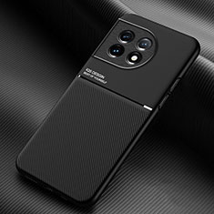 Custodia Silicone Ultra Sottile Morbida Cover con Magnetico per OnePlus 11R 5G Nero