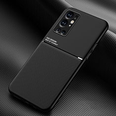 Custodia Silicone Ultra Sottile Morbida Cover con Magnetico per OnePlus 9 Pro 5G Nero