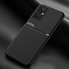 Custodia Silicone Ultra Sottile Morbida Cover con Magnetico per Oppo A96 5G Nero