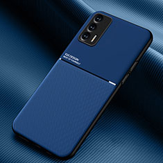 Custodia Silicone Ultra Sottile Morbida Cover con Magnetico per Realme GT 5G Blu