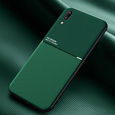 Custodia Silicone Ultra Sottile Morbida Cover con Magnetico per Samsung Galaxy A02 Verde