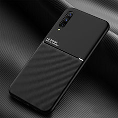 Custodia Silicone Ultra Sottile Morbida Cover con Magnetico per Samsung Galaxy A50S Nero