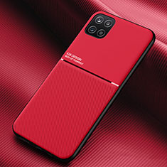 Custodia Silicone Ultra Sottile Morbida Cover con Magnetico per Samsung Galaxy F42 5G Rosso