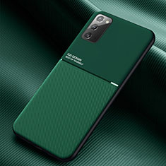 Custodia Silicone Ultra Sottile Morbida Cover con Magnetico per Samsung Galaxy Note 20 5G Verde