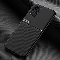 Custodia Silicone Ultra Sottile Morbida Cover con Magnetico per Vivo V21s 5G Nero