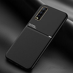 Custodia Silicone Ultra Sottile Morbida Cover con Magnetico per Vivo Y70S 5G Nero