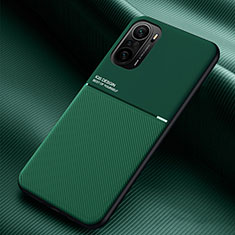 Custodia Silicone Ultra Sottile Morbida Cover con Magnetico per Xiaomi Mi 11i 5G Verde