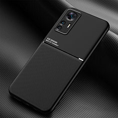 Custodia Silicone Ultra Sottile Morbida Cover con Magnetico per Xiaomi Mi 12T 5G Nero