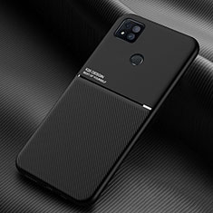 Custodia Silicone Ultra Sottile Morbida Cover con Magnetico per Xiaomi POCO C3 Nero