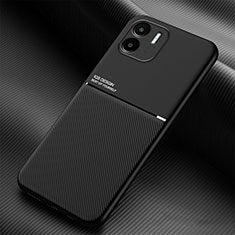 Custodia Silicone Ultra Sottile Morbida Cover con Magnetico per Xiaomi Poco C50 Nero