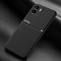 Custodia Silicone Ultra Sottile Morbida Cover con Magnetico per Xiaomi Poco C51 Nero