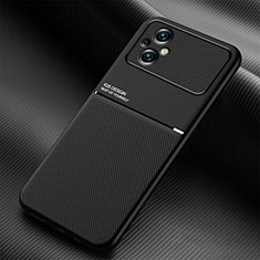 Custodia Silicone Ultra Sottile Morbida Cover con Magnetico per Xiaomi Poco M5 4G Nero