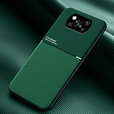 Custodia Silicone Ultra Sottile Morbida Cover con Magnetico per Xiaomi Poco X3 Pro Verde