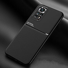 Custodia Silicone Ultra Sottile Morbida Cover con Magnetico per Xiaomi Redmi Note 11 Pro 4G Nero