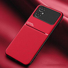 Custodia Silicone Ultra Sottile Morbida Cover con Magnetico per Xiaomi Redmi Note 11R 5G Rosso