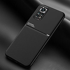 Custodia Silicone Ultra Sottile Morbida Cover con Magnetico per Xiaomi Redmi Note 11S 4G Nero