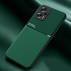 Custodia Silicone Ultra Sottile Morbida Cover con Magnetico per Xiaomi Redmi Note 11T Pro 5G Verde